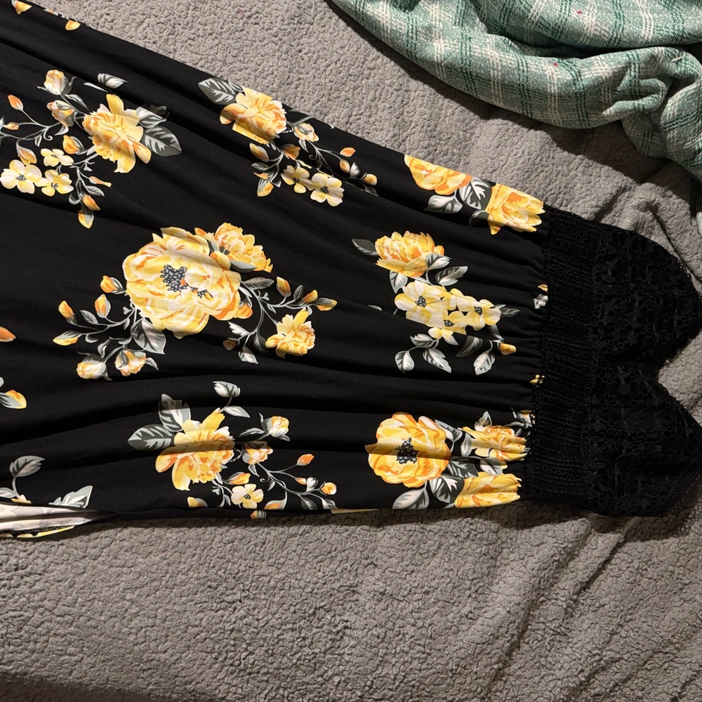 No Boundaries Black and White Striped Skirt